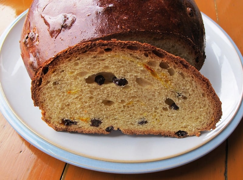 Saffron bread with raisins TheBreadSheBakes
