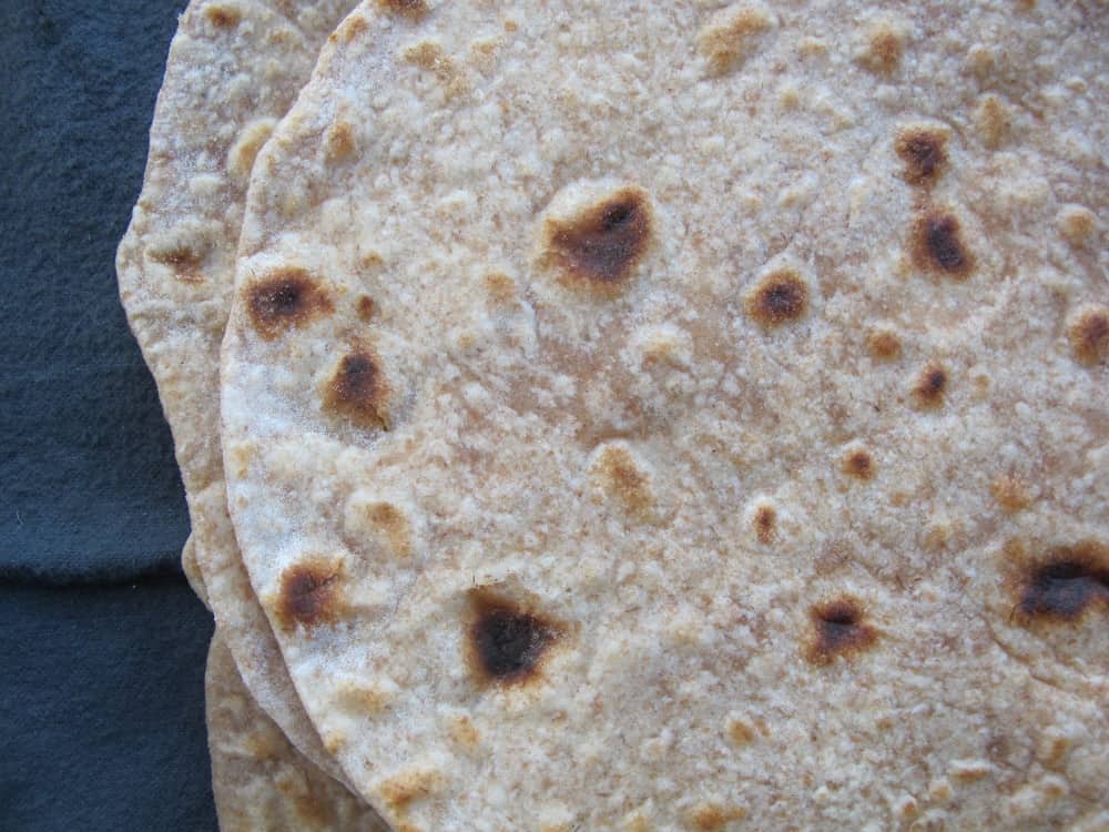 Spelt flour chapatis