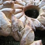 Christmas bread wreath