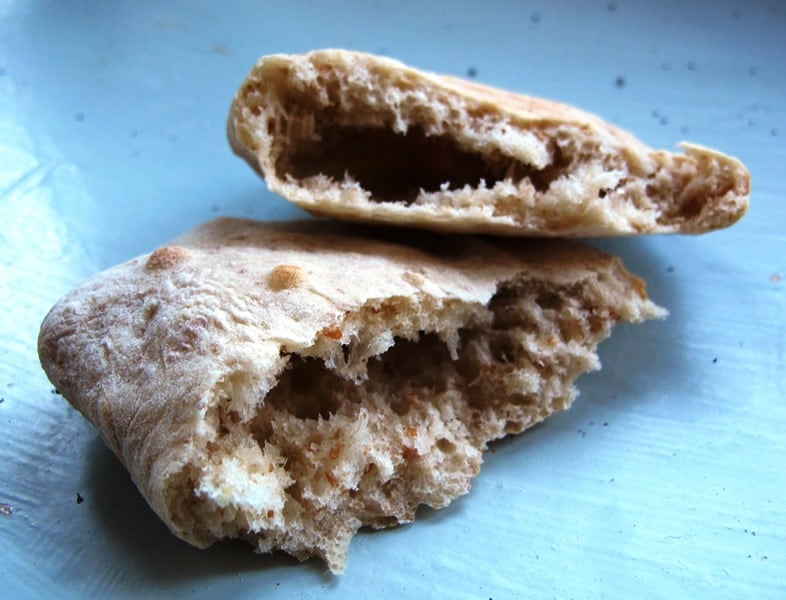 Pita Bread with a smaller pocket