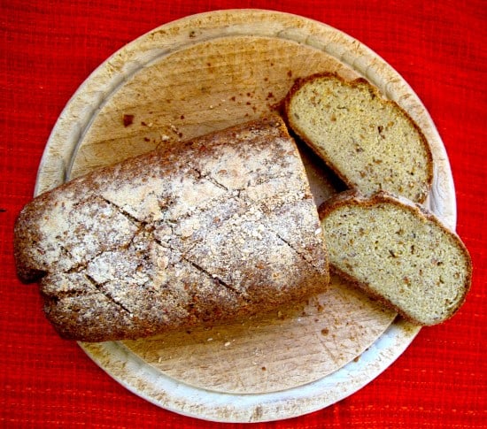 Gluten-free buckwheat & linseed bread