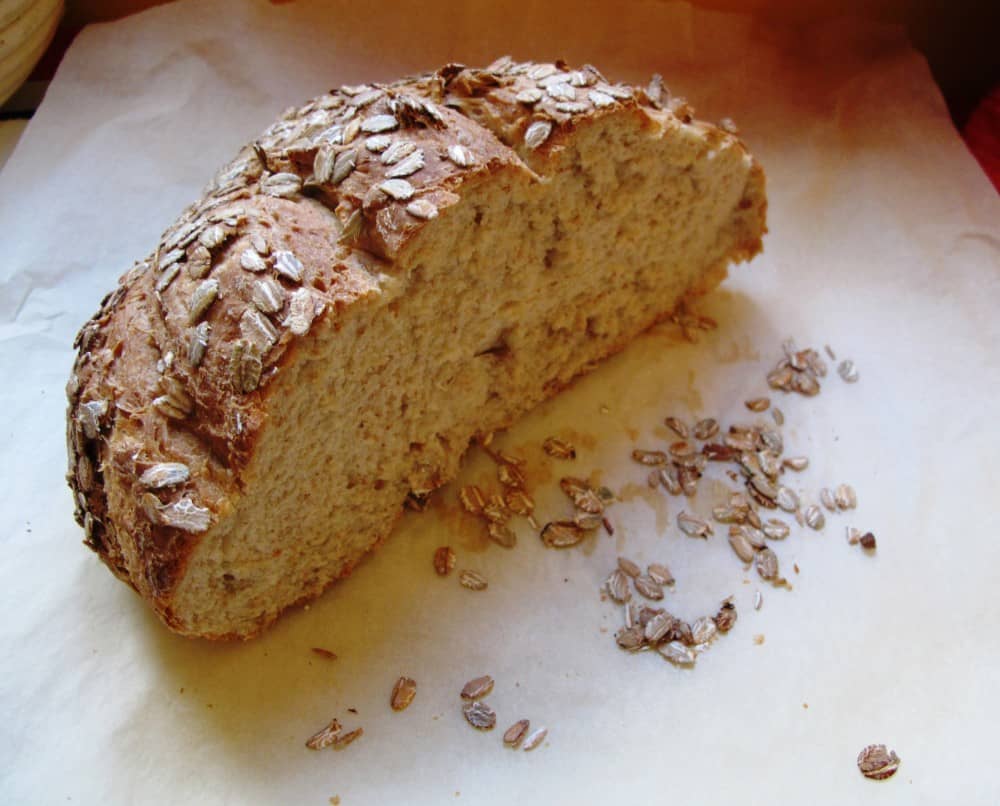 Picnic loaf freshly baked