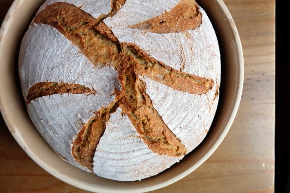 Gram flour sourdough bread
