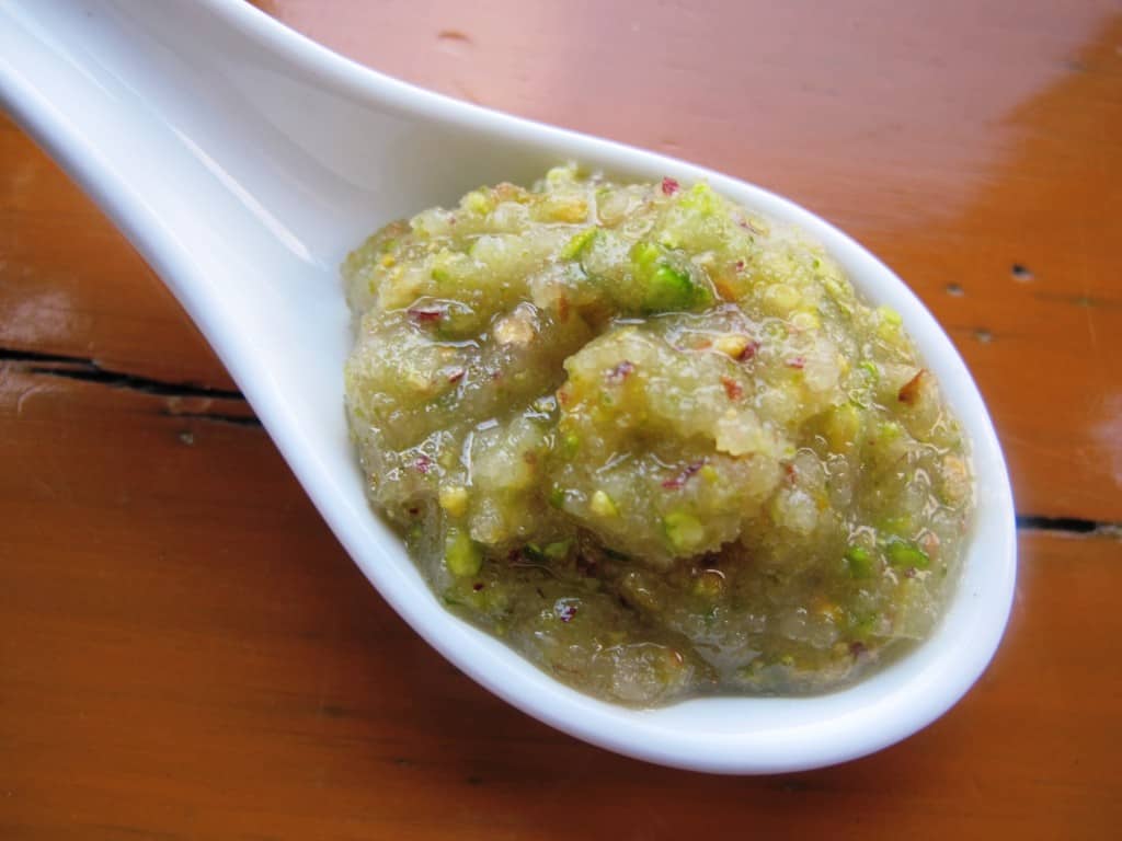 Almond and pistachio paste