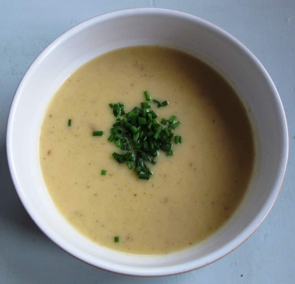 Austrian Potato Soup with Sour Cream