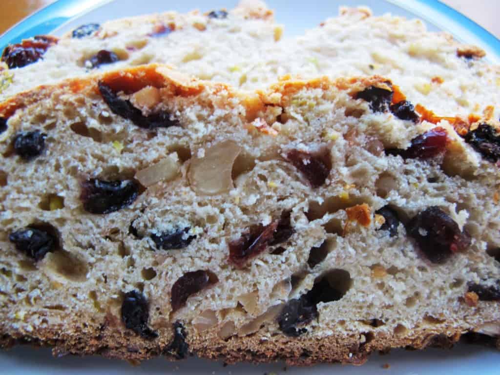 Stollen Slice Close Up