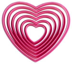 Heart Shaped Cookie Cutter Set