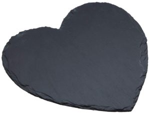 Heart Shaped Slate Serving Platter