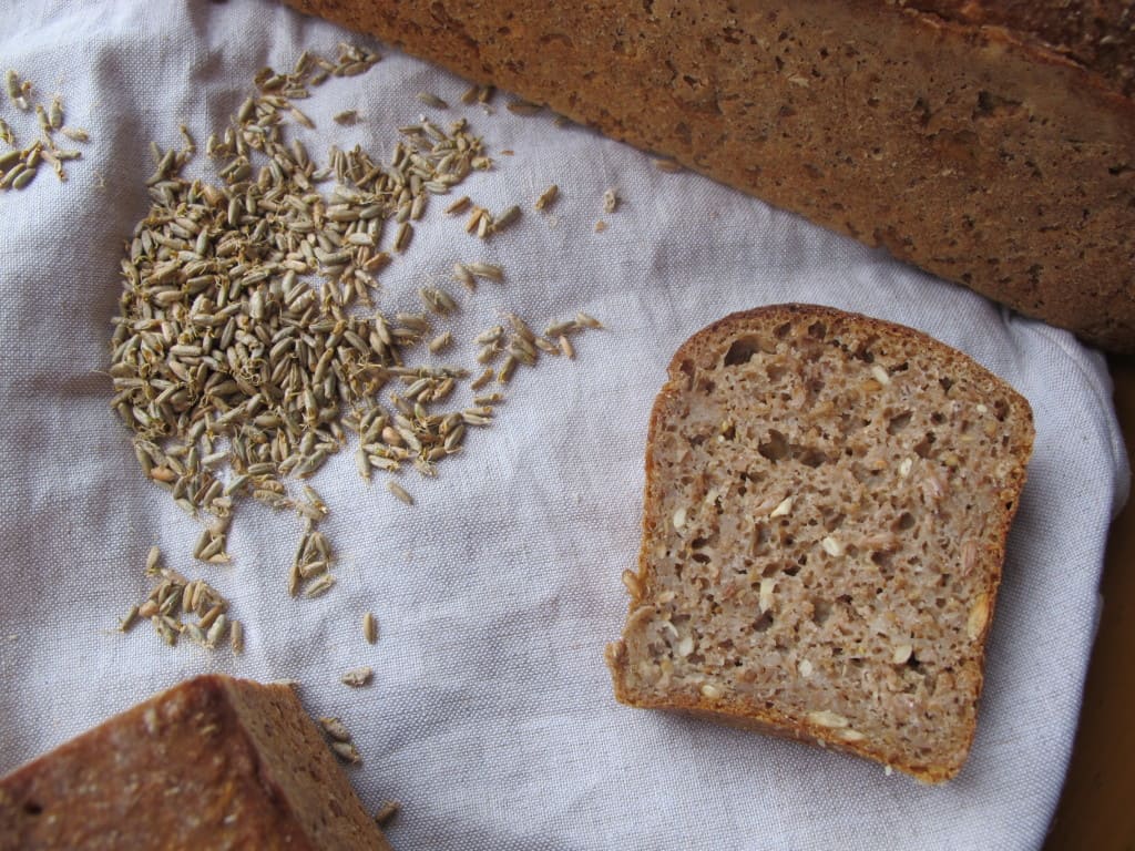 Malted rye slice