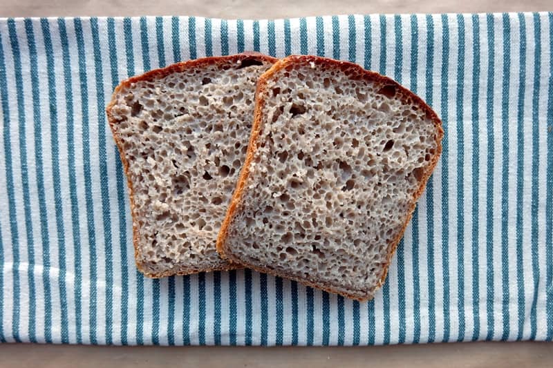 White rye sourdough bread