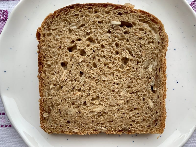 Protein rich sourdough bread